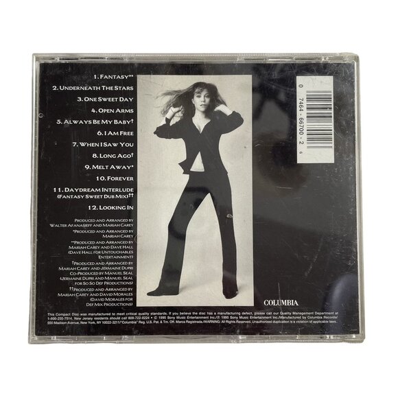 Daydream Mariah Carey R And B Audio Music CD 1995 12 Tracks u - Picture 2 of 3
